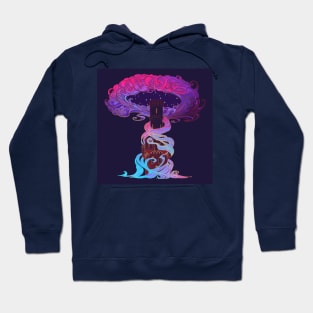 Tower of dreams at the edge of day and night. Concept art Hoodie